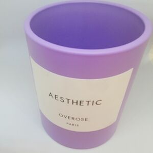 Empty Overose Aesthetic purple candle holder & box